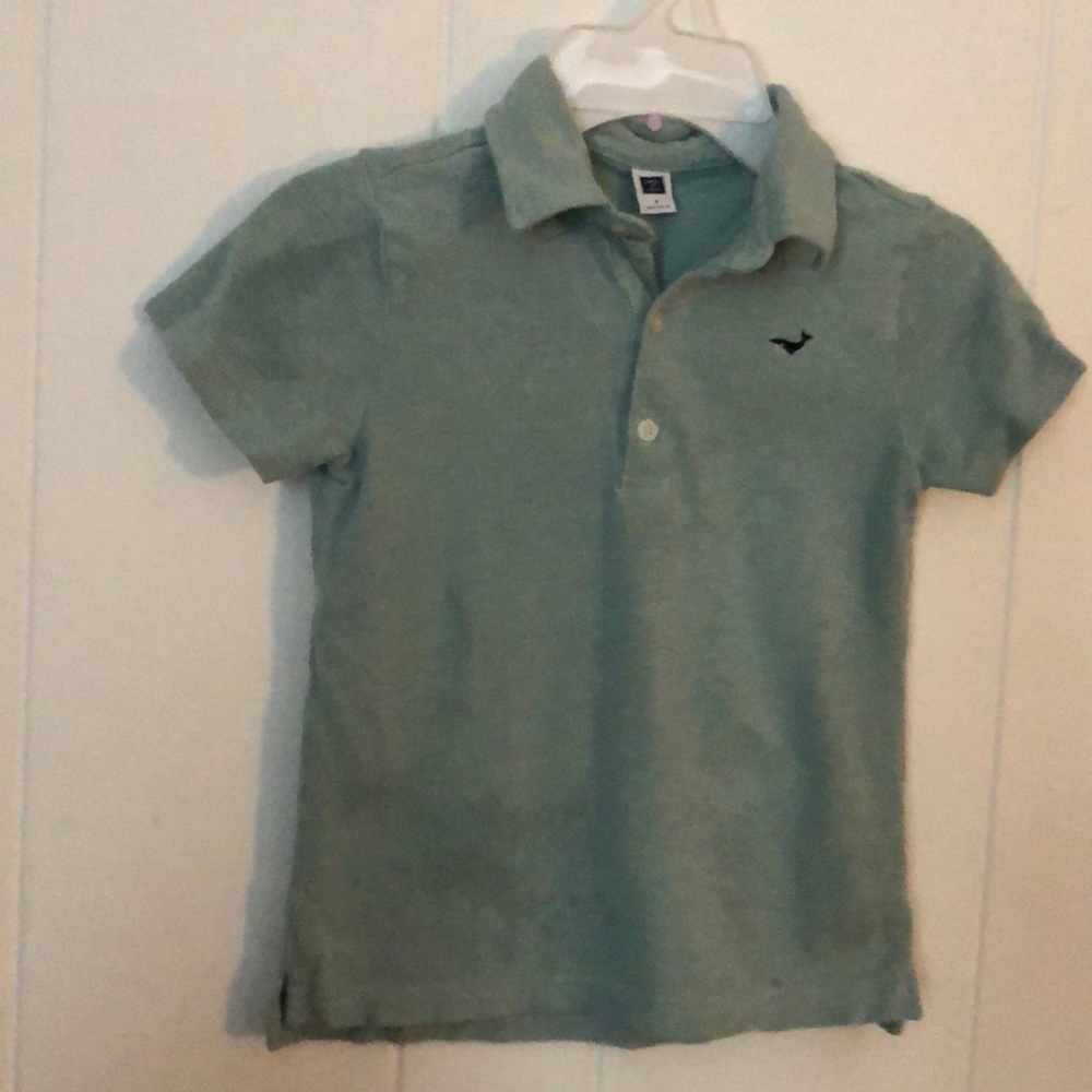 Janie and Jack Boys Shirt Green Size 5